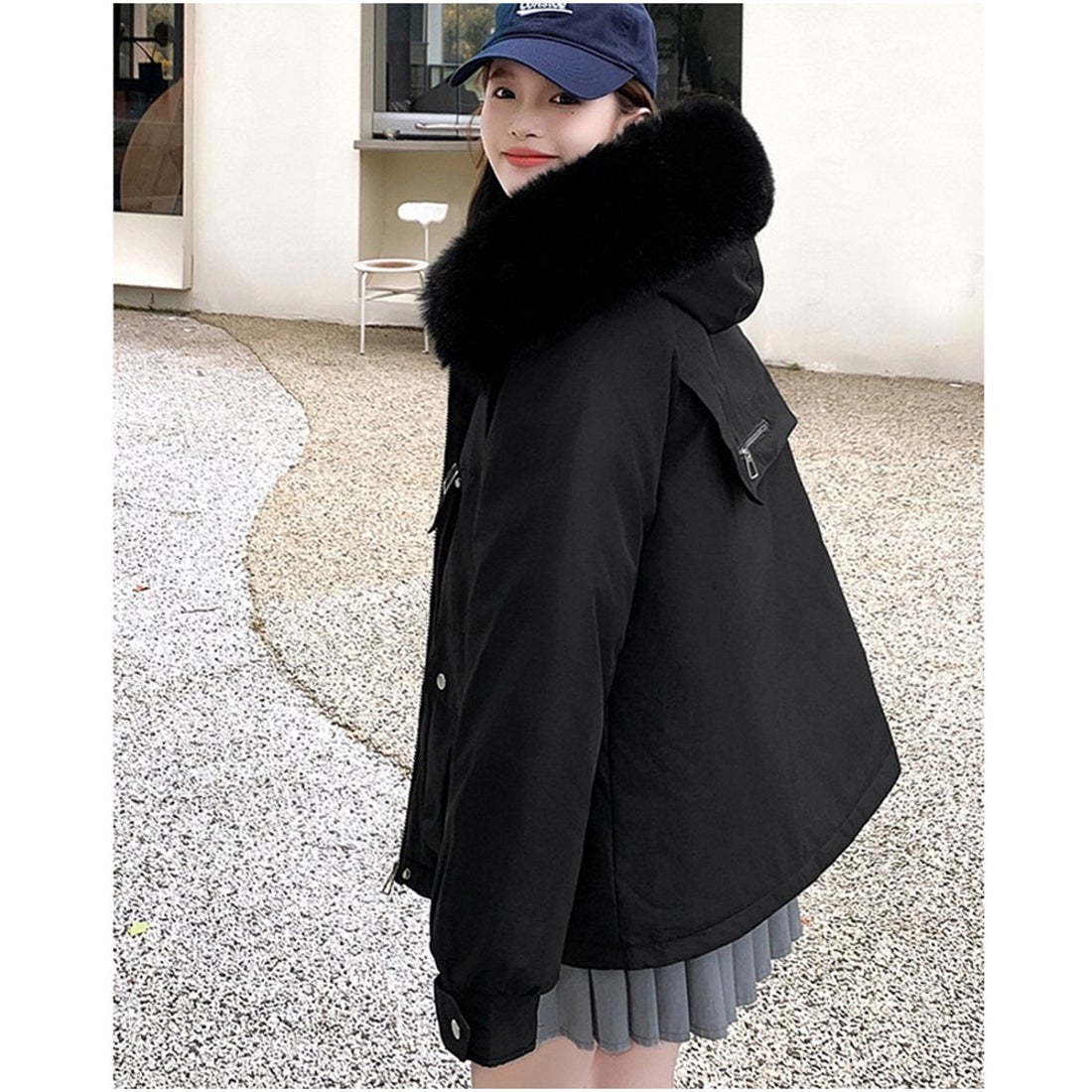 アンドカワイイ And Kawaii モッズコート フード付きアウター 中綿