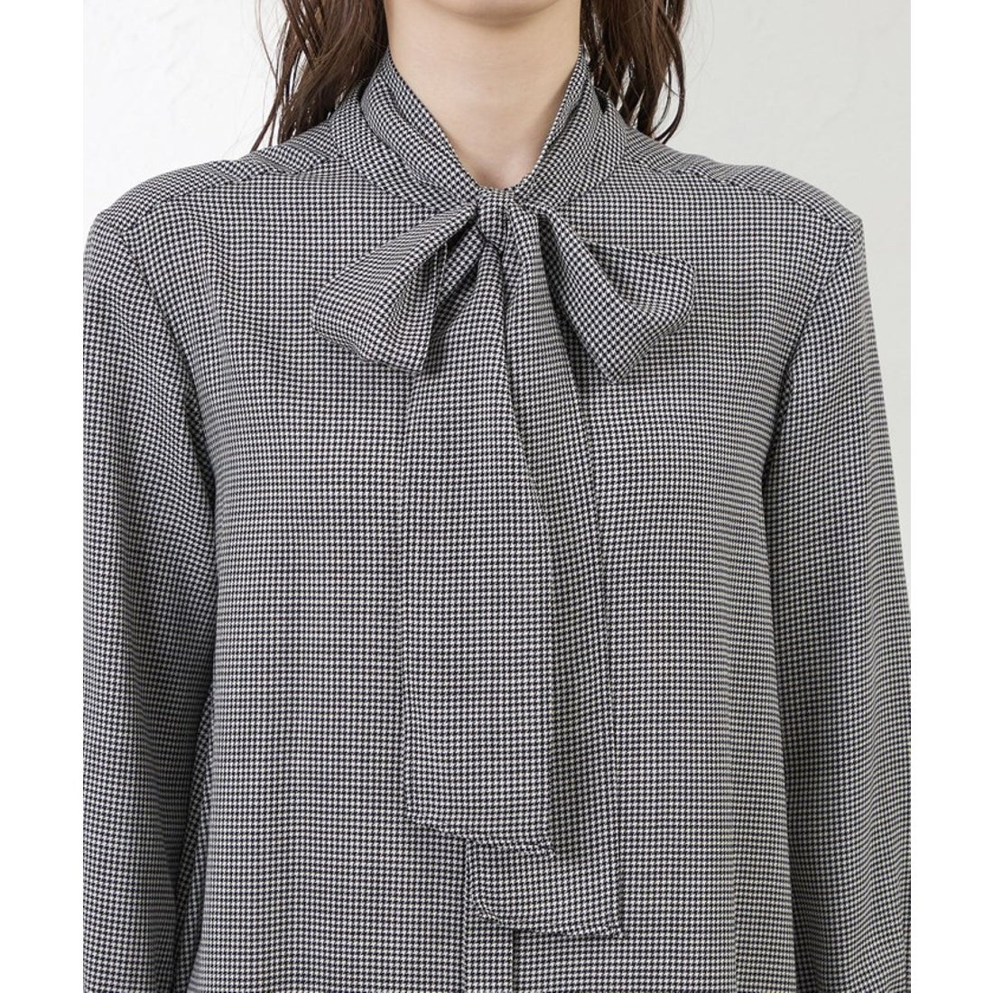 アマカ AMACA ビエラシャツワンピース （ブラックネイビー