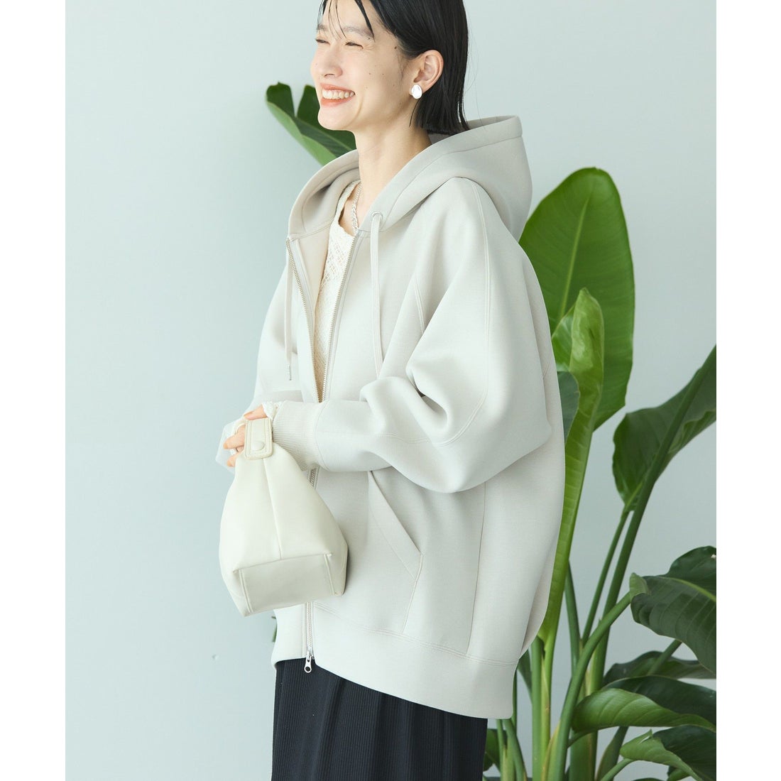 アメリカンホリック AMERICAN HOLIC ダンボールポンチZIPパーカー （杢