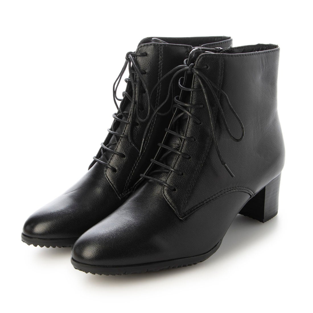 アンナマリア ANNA MALIA 【本革】レースアップ ショートブーツ