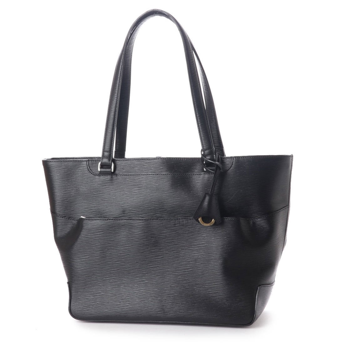 アニアリ aniary ウェーブレザー トートバッグ （ブラック） -靴