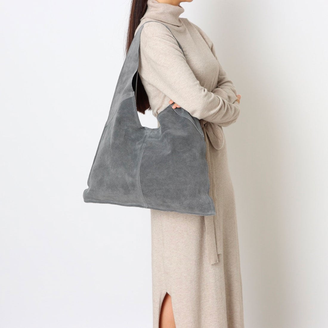 アンドレアカルドネ Andrea Cardone スエードショルダーバッグ