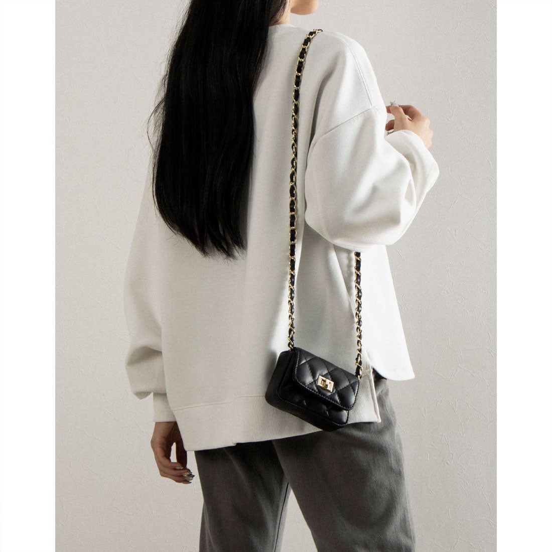 アンドレアカルドネ Andrea Cardone キルティングミニショルダーバッグ