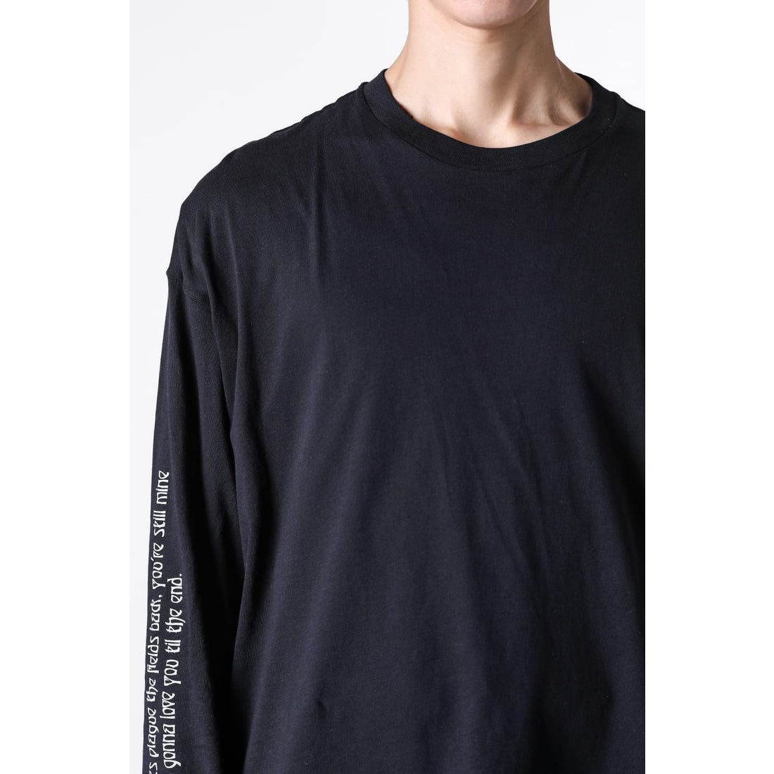 Ann Demeulemeester EMIL RELAX FIT BOXY TEE OCTOBER'S PORTRAIT（BLK