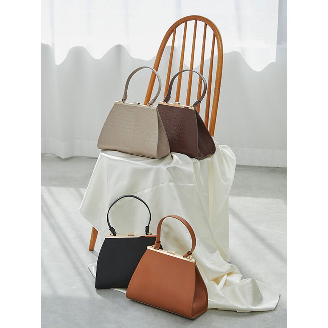 アニュアンス anuans ワンハンドルバッグ （CAMEL） -靴＆ファッション