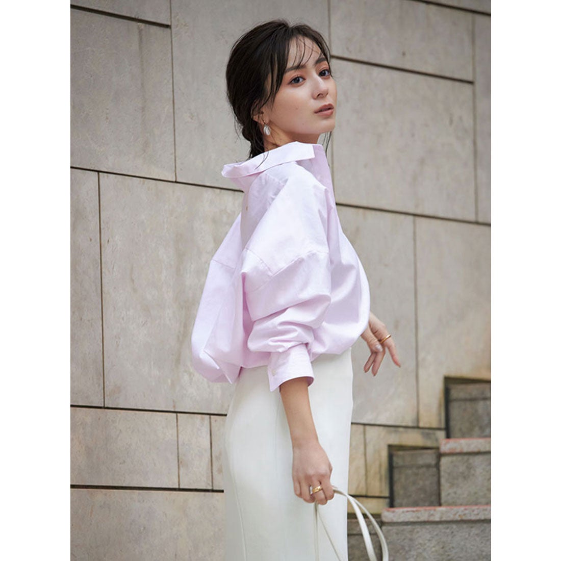 アニュアンス anuans スタンダードシャツ （PINK） -靴＆ファッション