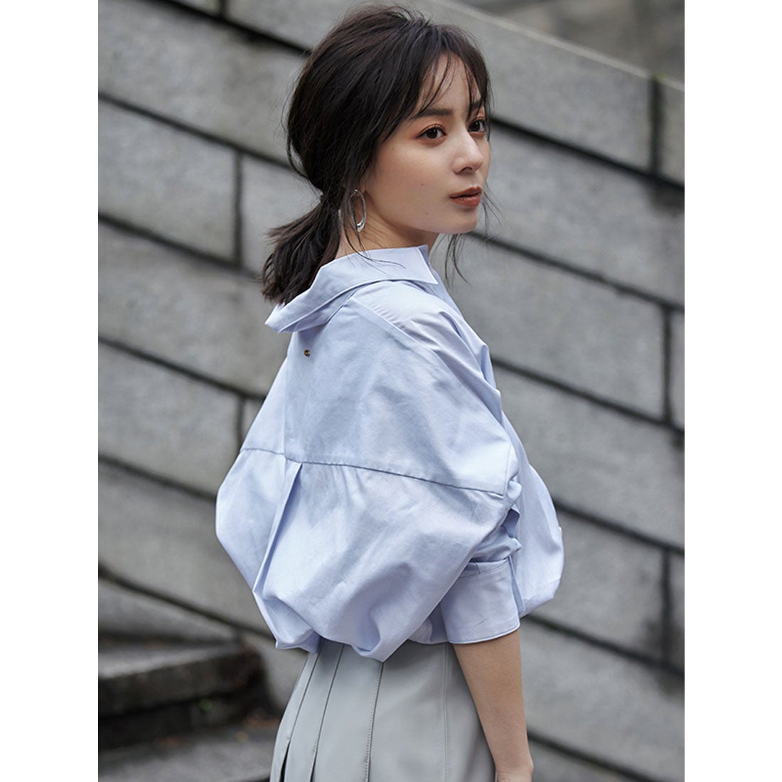 アニュアンス anuans スタンダードシャツ （BLUE） -靴＆ファッション