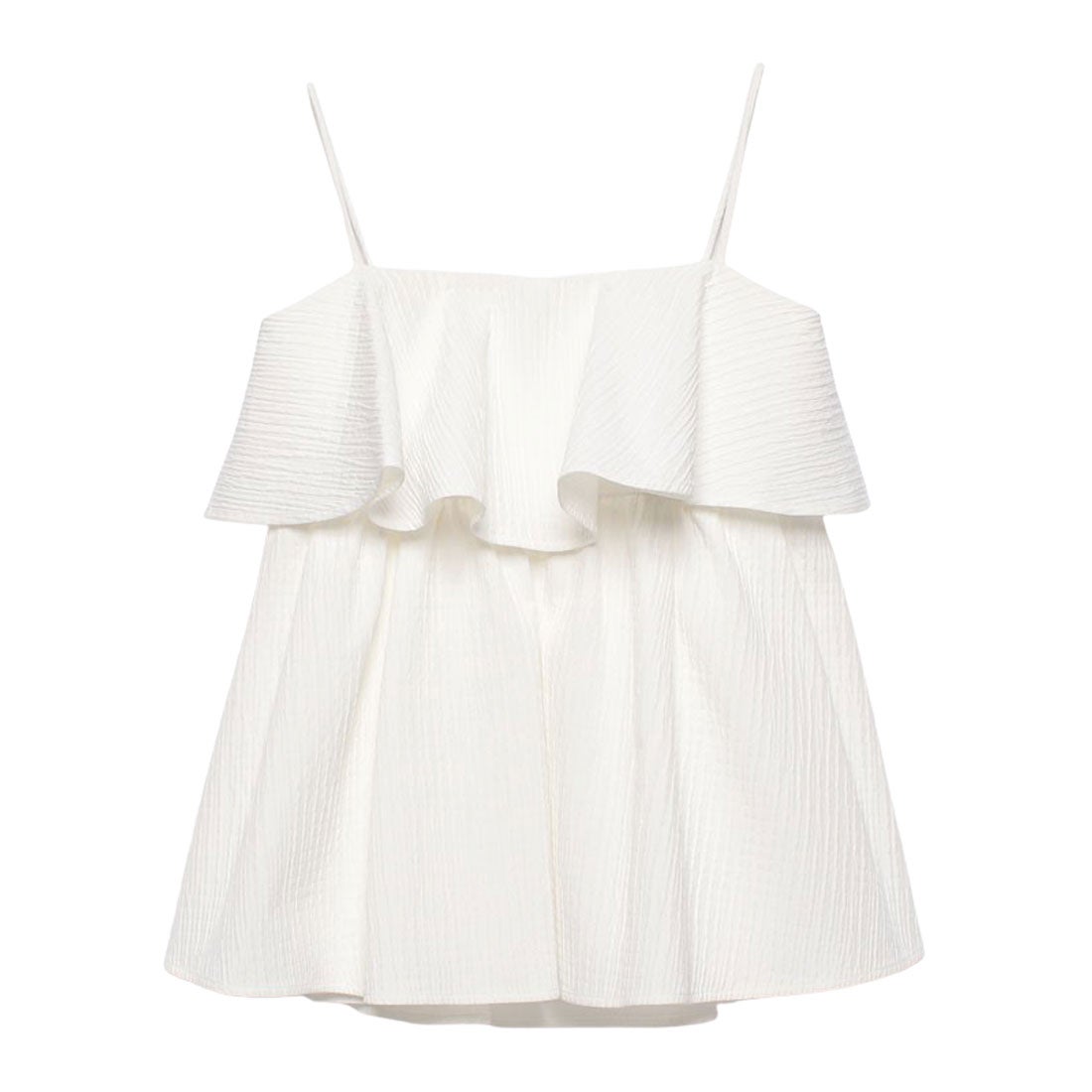 アニュアンス anuans フクレジャガードキャミソール （WHITE