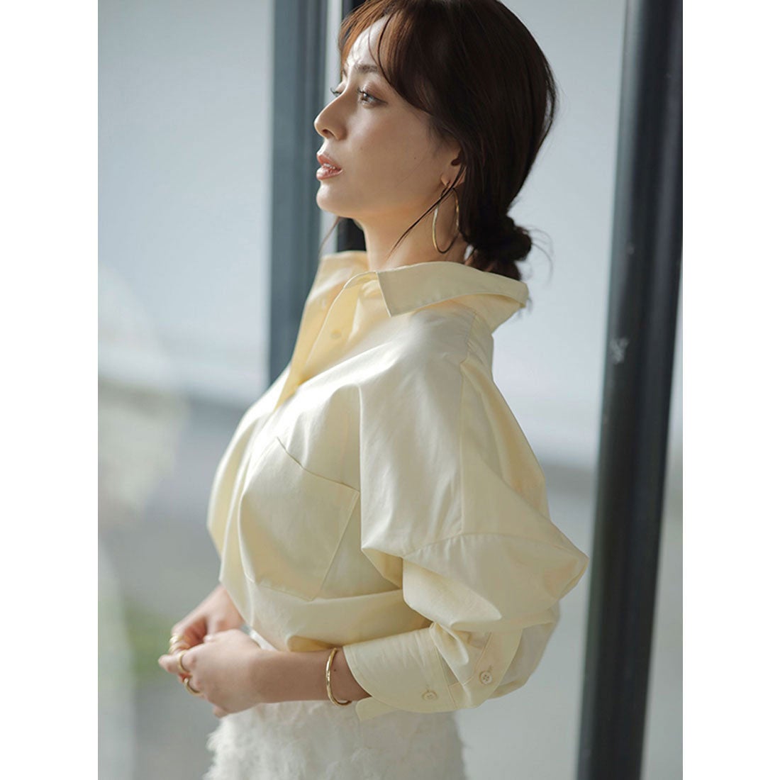 アニュアンス anuans スタンダードシャツ （YELLOW） -靴