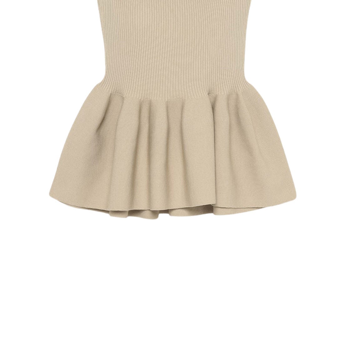 アニュアンス anuans ホールガーメントペプラムニットキャミソール