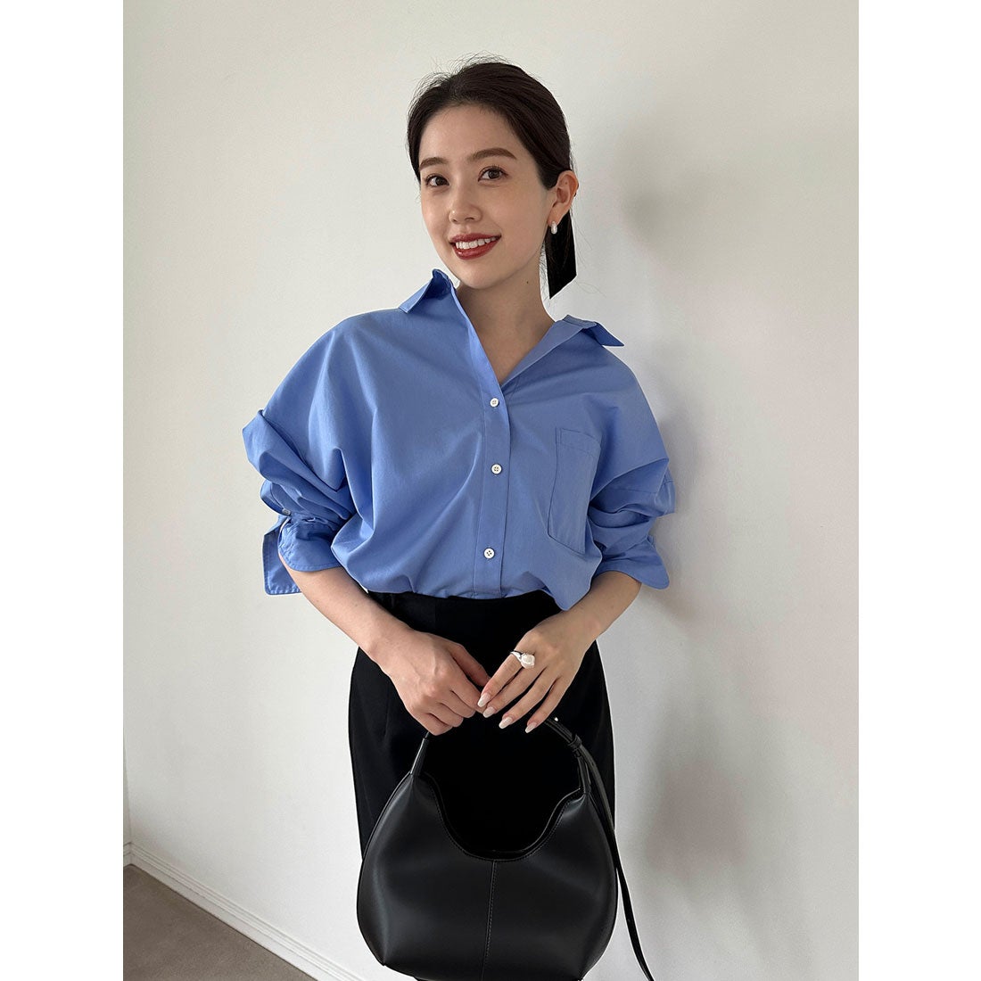 アニュアンス anuans スタンダードシャツ （BLUE） - ファッション通販