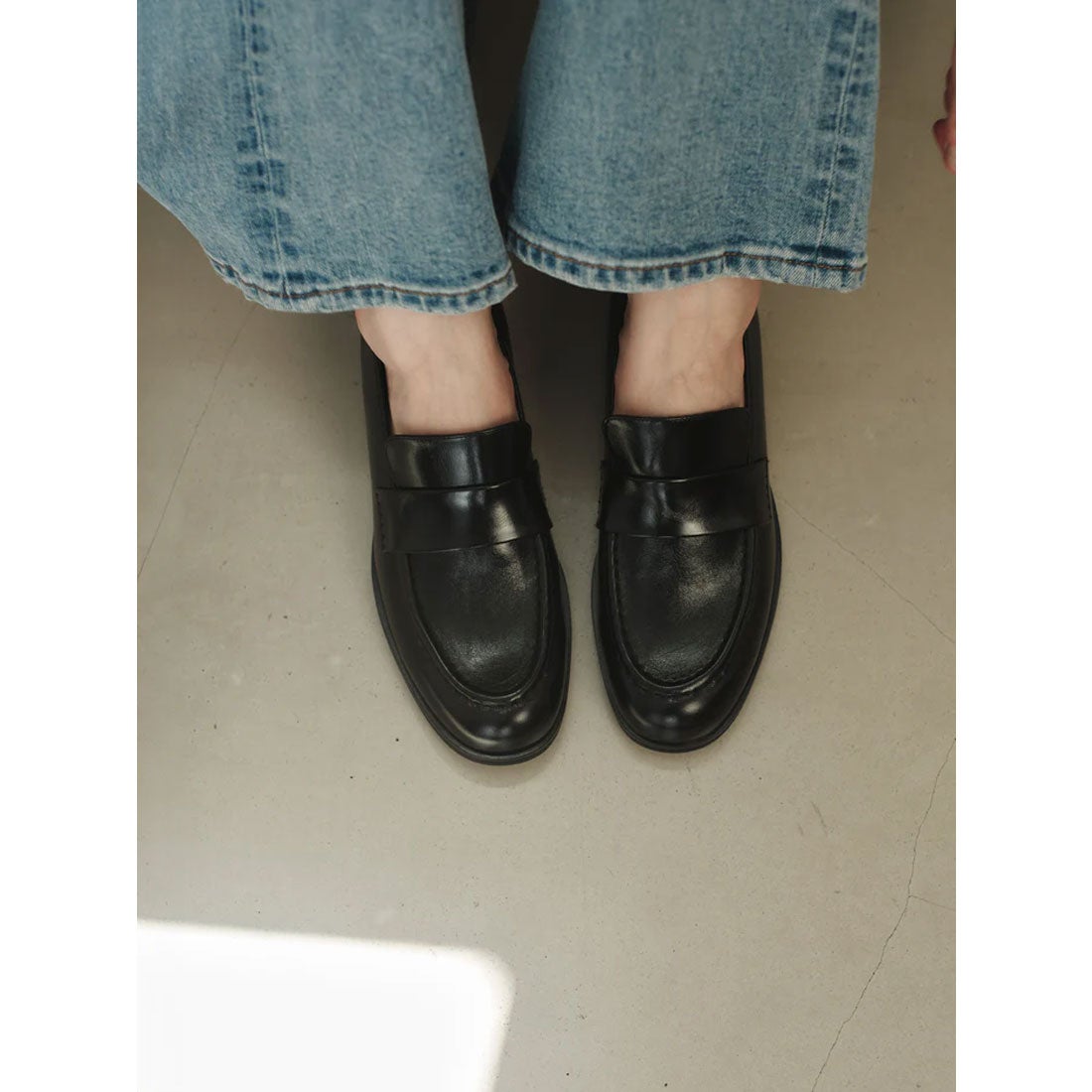 アニュアンス anuans レザーローファー （BLACK） -靴＆ファッション