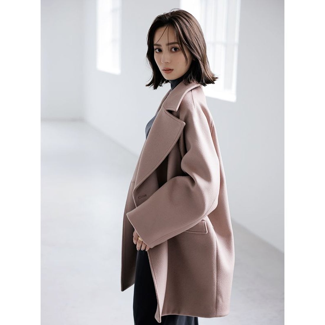 アニュアンス anuans ミドルスケールコート （BEIGE） - ファッション