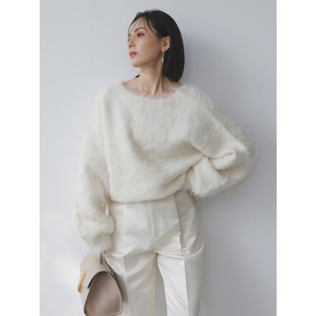 アニュアンス anuans *スーリーアルパカニットプルオーバー （BEIGE