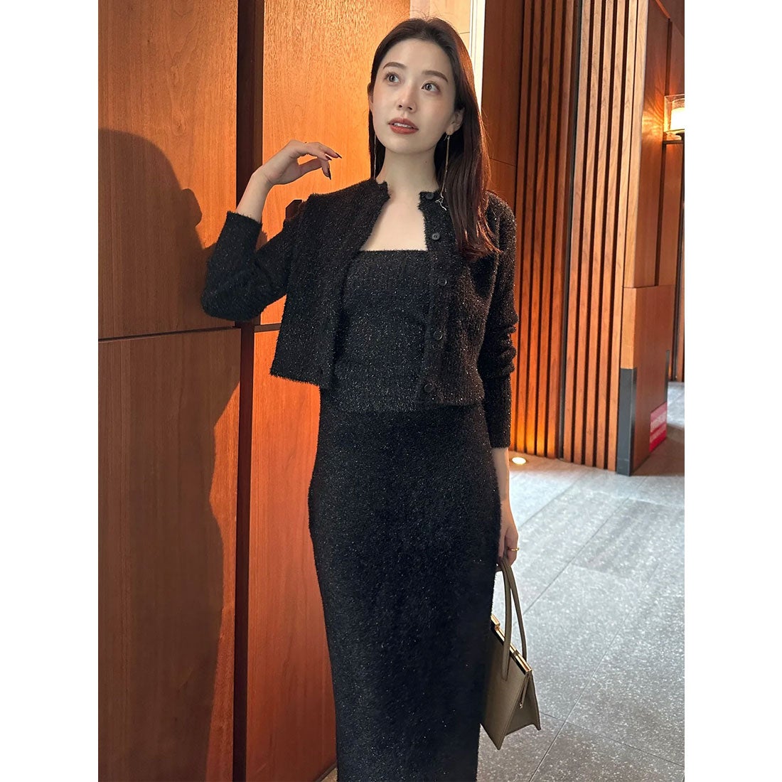 アニュアンス anuans ラメニットアンサンブル （BLACK