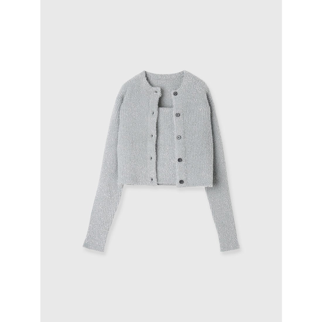 アニュアンス anuans ラメニットアンサンブル （SILVER） -靴