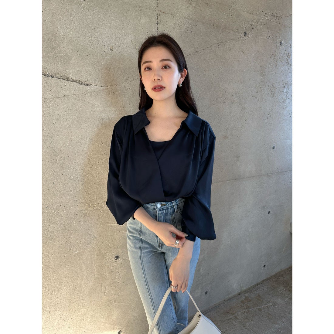 アニュアンス anuans キャミレイヤードカシュクールブラウス （BEIGE