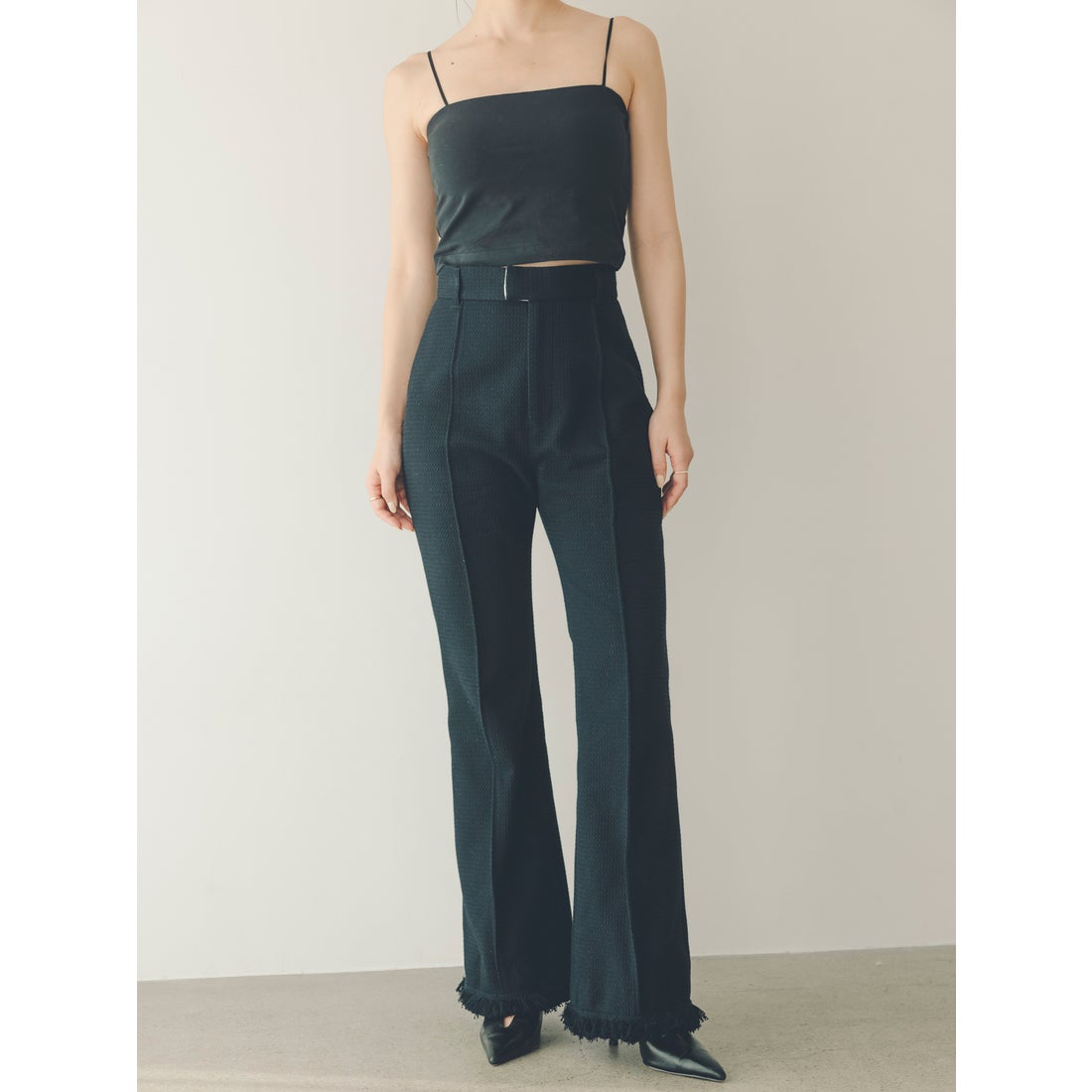 アニュアンス anuans キャミソールベアトップ （BLACK