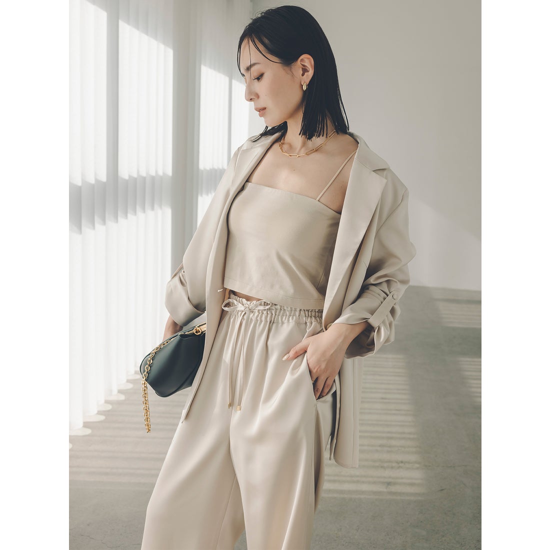 アニュアンス anuans キャミソールベアトップ （BEIGE） -ファッション