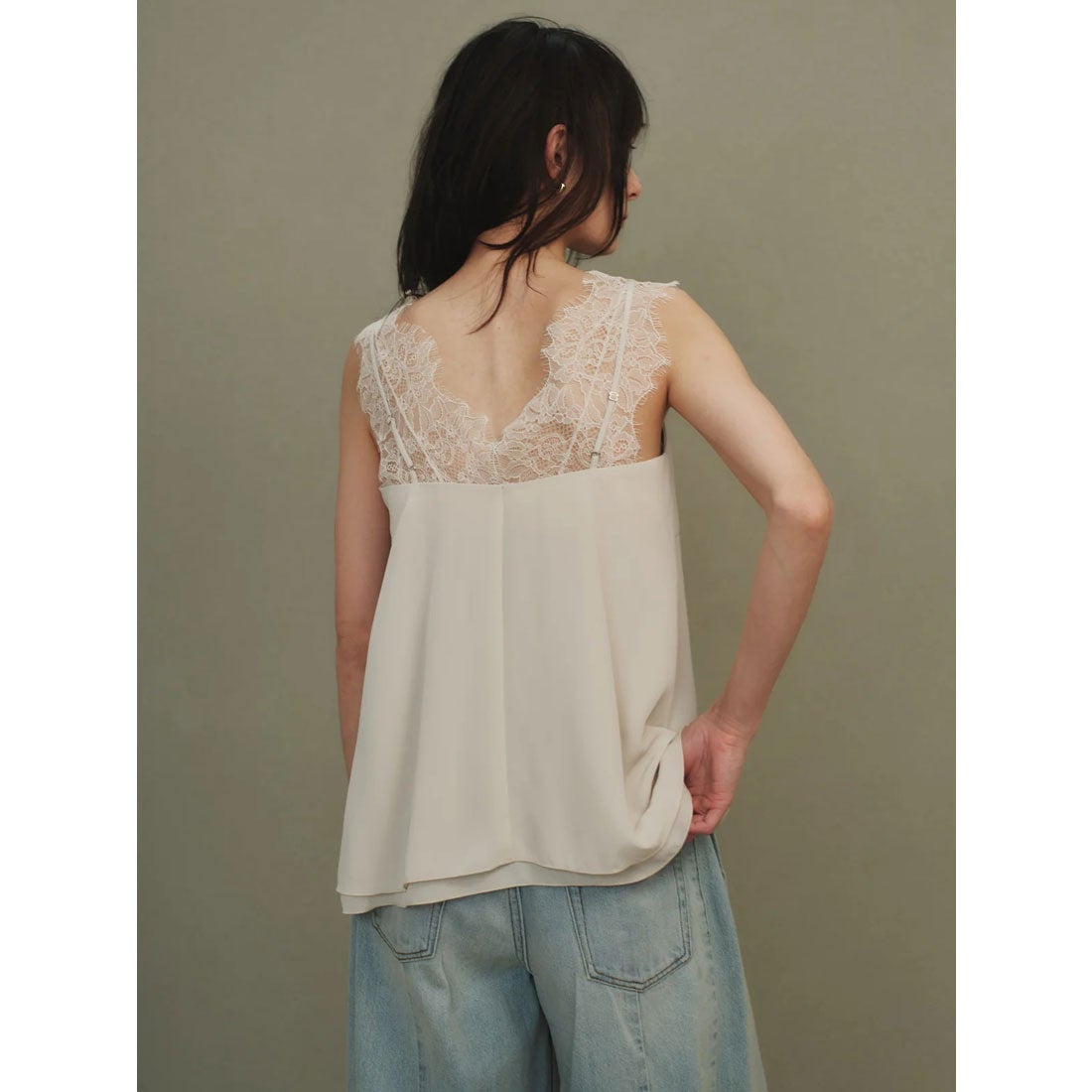 アニュアンス anuans レーストリムカップインキャミソール （YELLOW