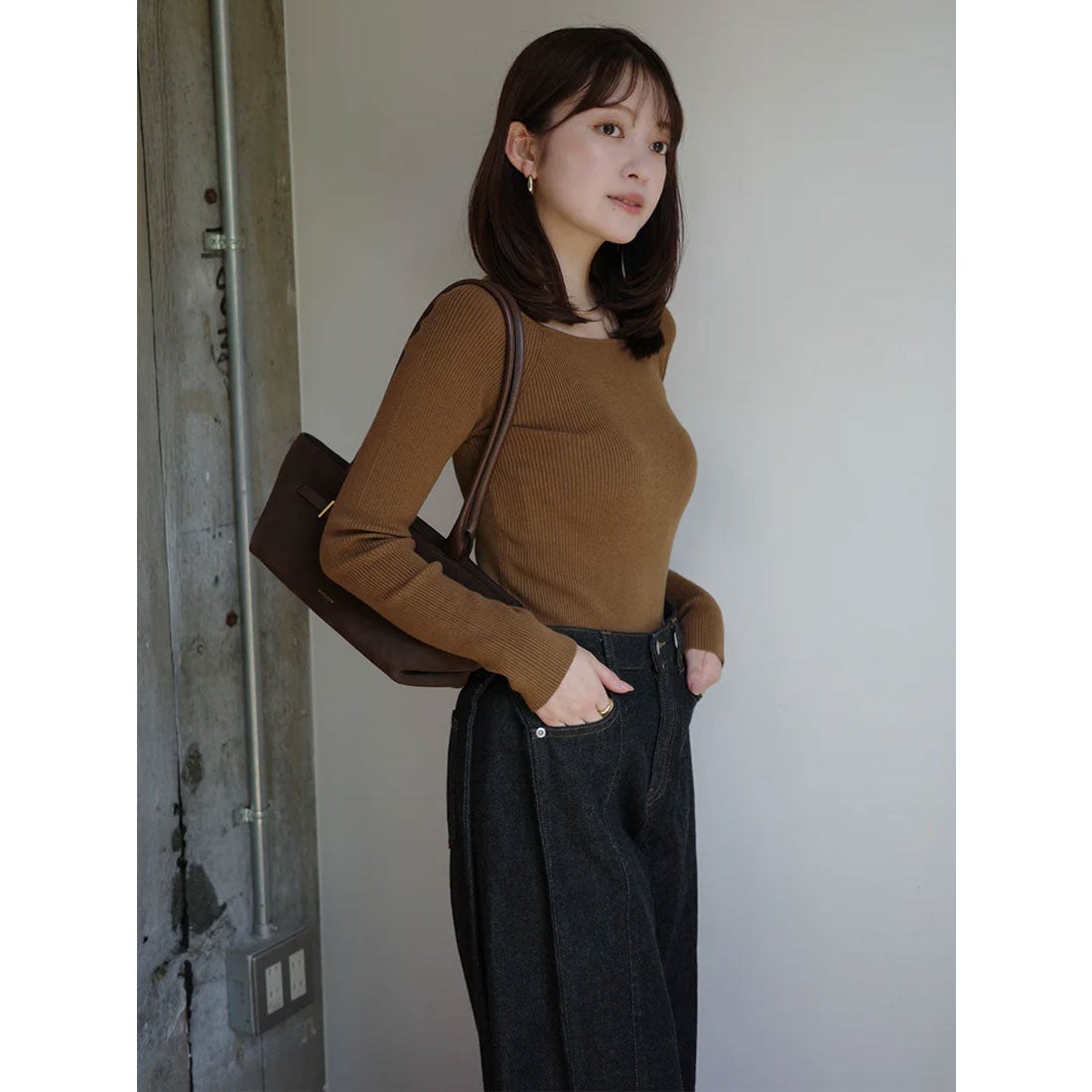 anuans シルクブレンドベーシックニット アンサンブル シルクブレンド