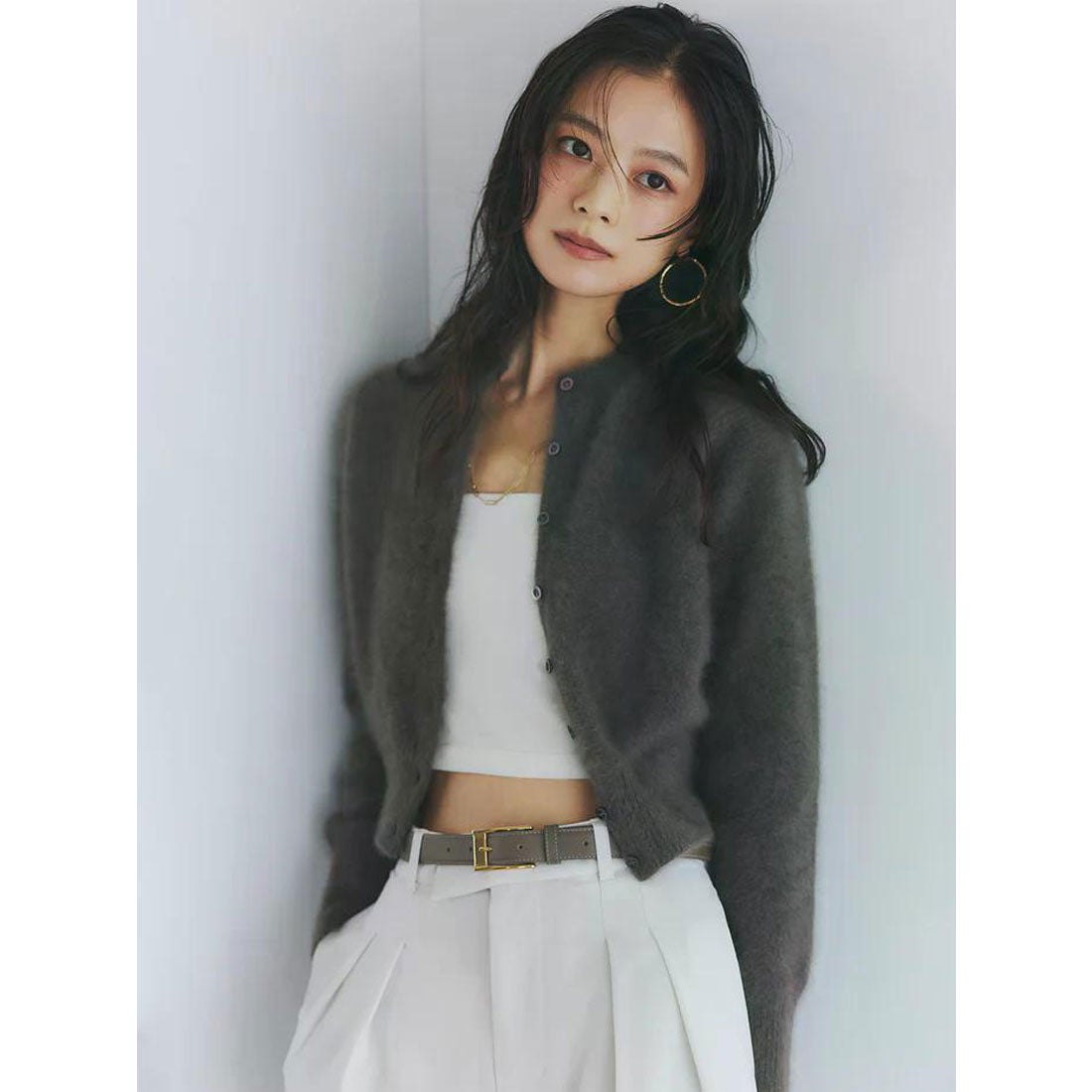 アニュアンス anuans ラクーンフォックスショートカーディガン （MOCA