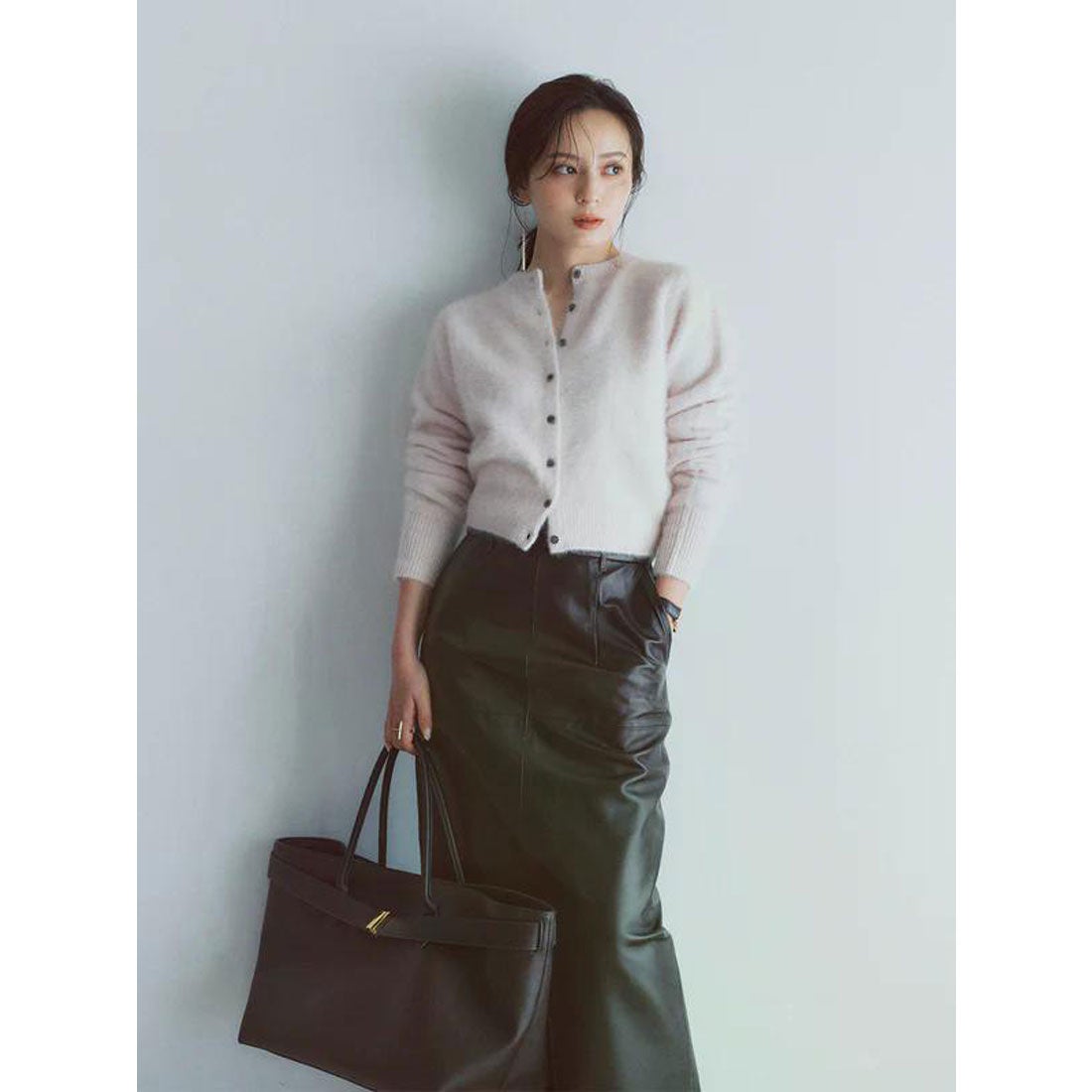 アニュアンス anuans ラクーンフォックスショートカーディガン （PINK