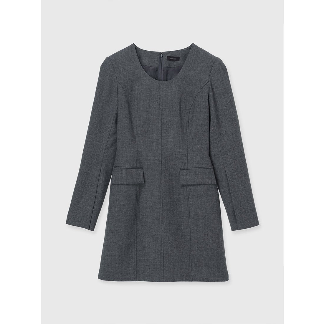 アニュアンス anuans ボクシーミニワンピース （GREY） -ファッション