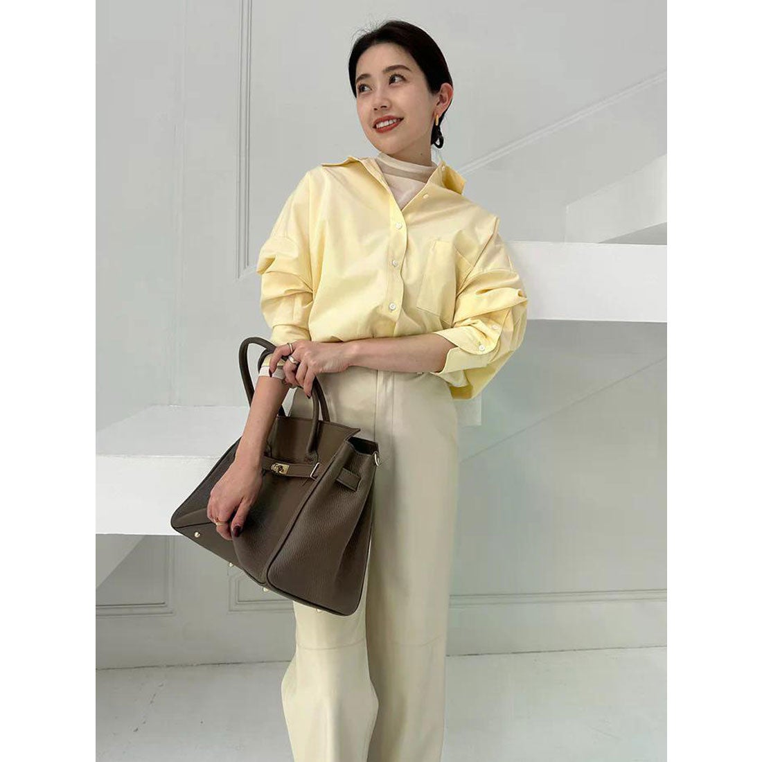 アニュアンス anuans 【26SS】スタンダードシャツ （YELLOW