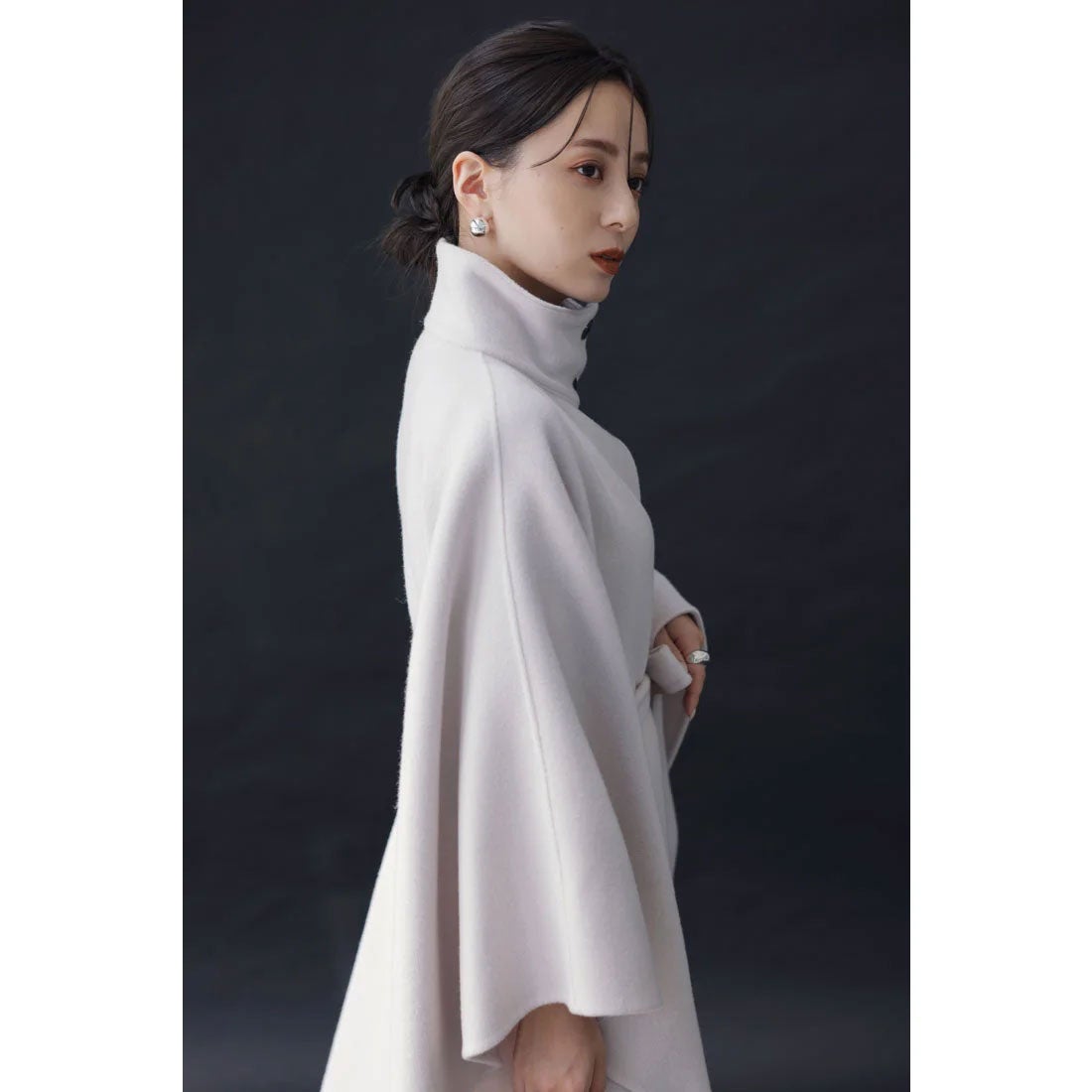 アニュアンス anuans ウールポンチョコート （CAMEL） -靴