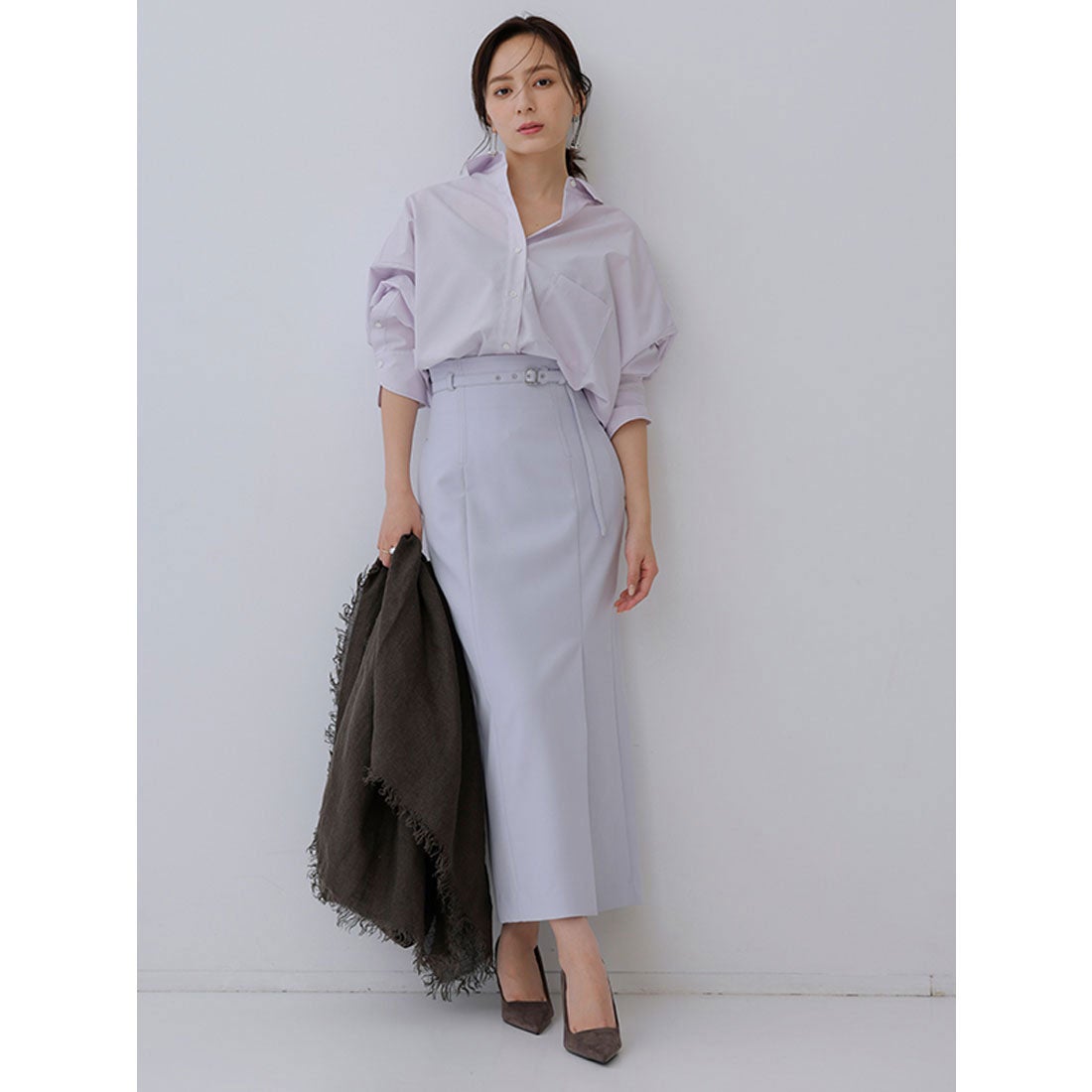 アニュアンス anuans 【25AW】スタンダードシャツ （WHITE） -靴