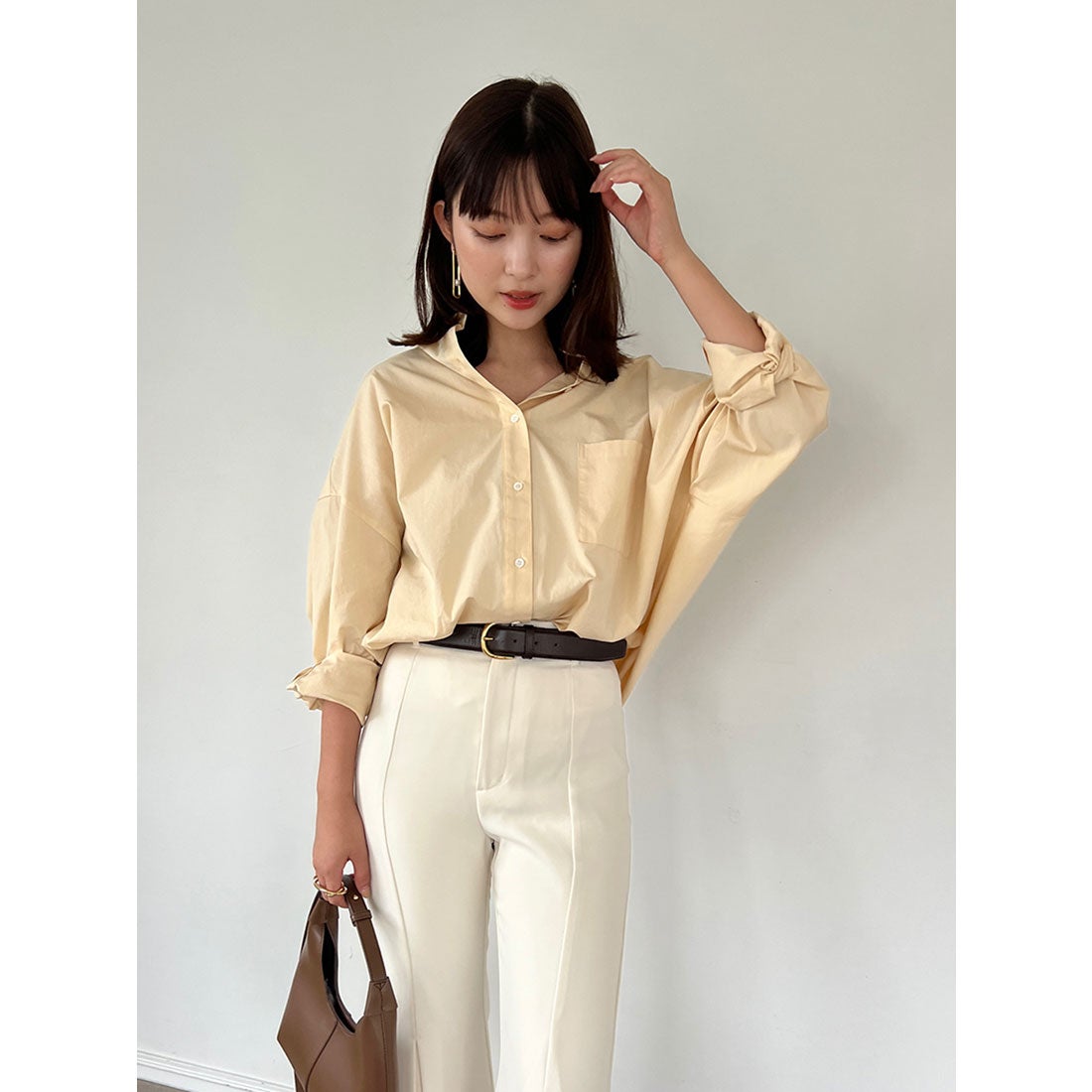 アニュアンス anuans 【25AW】スタンダードシャツ （LAVENDER） -靴