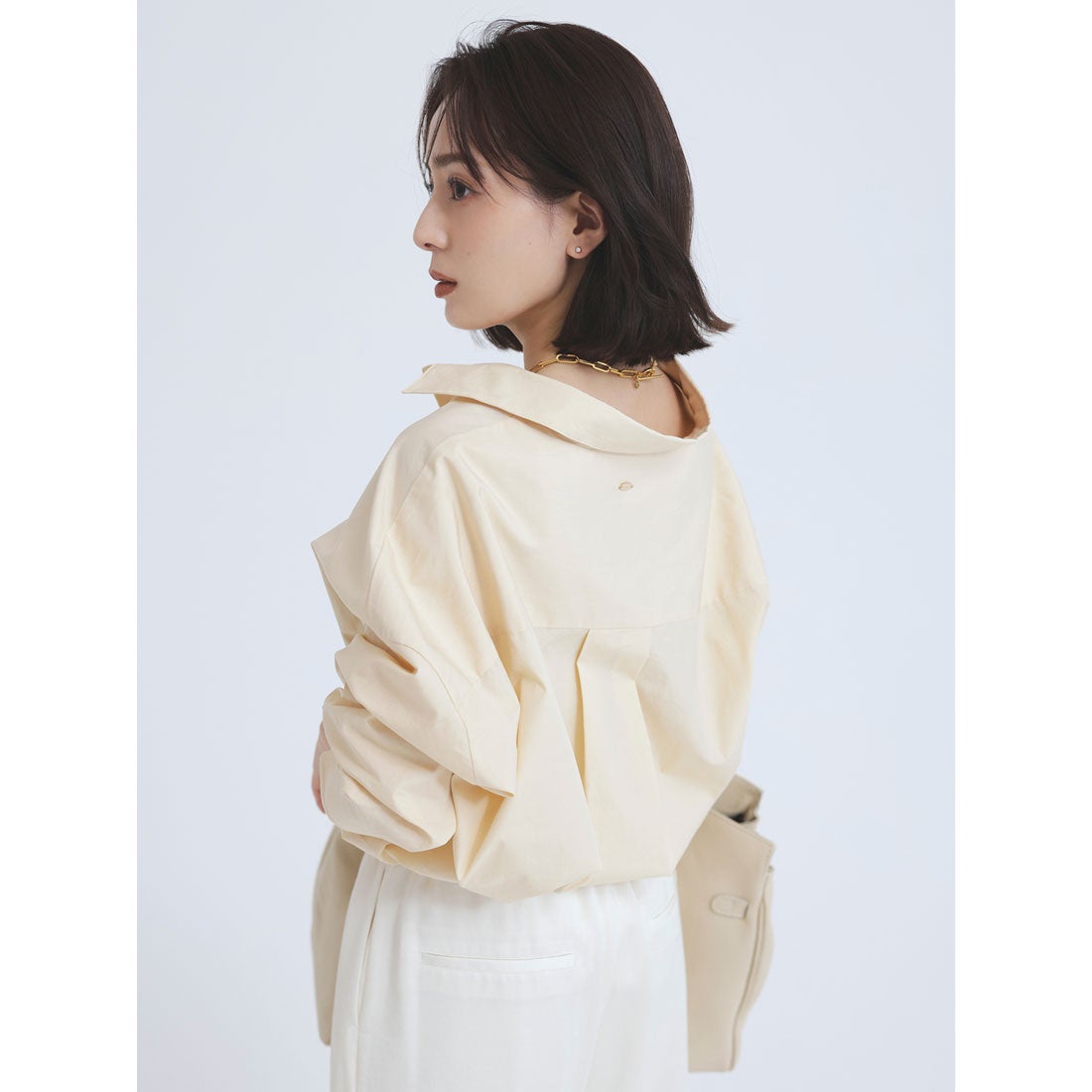 アニュアンス anuans スタンダードシャツ （YELLOW） - ファッション