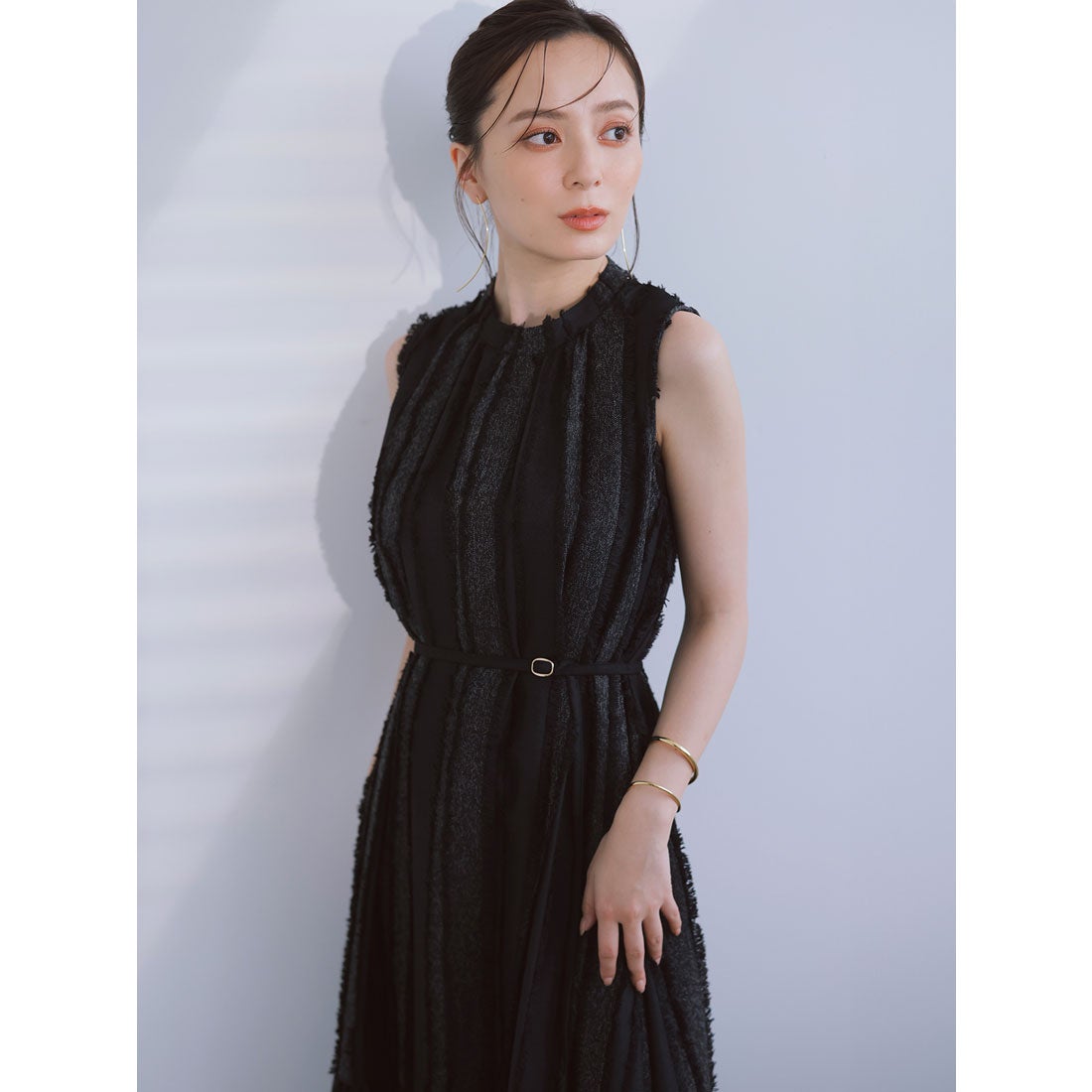 アニュアンス anuans ジャガードティアードワンピース （LIGHT BEIGE