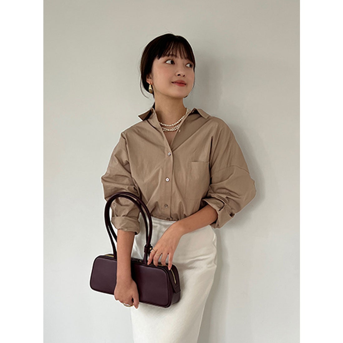 アニュアンス anuans スタンダードシャツ （RED） -靴＆ファッション