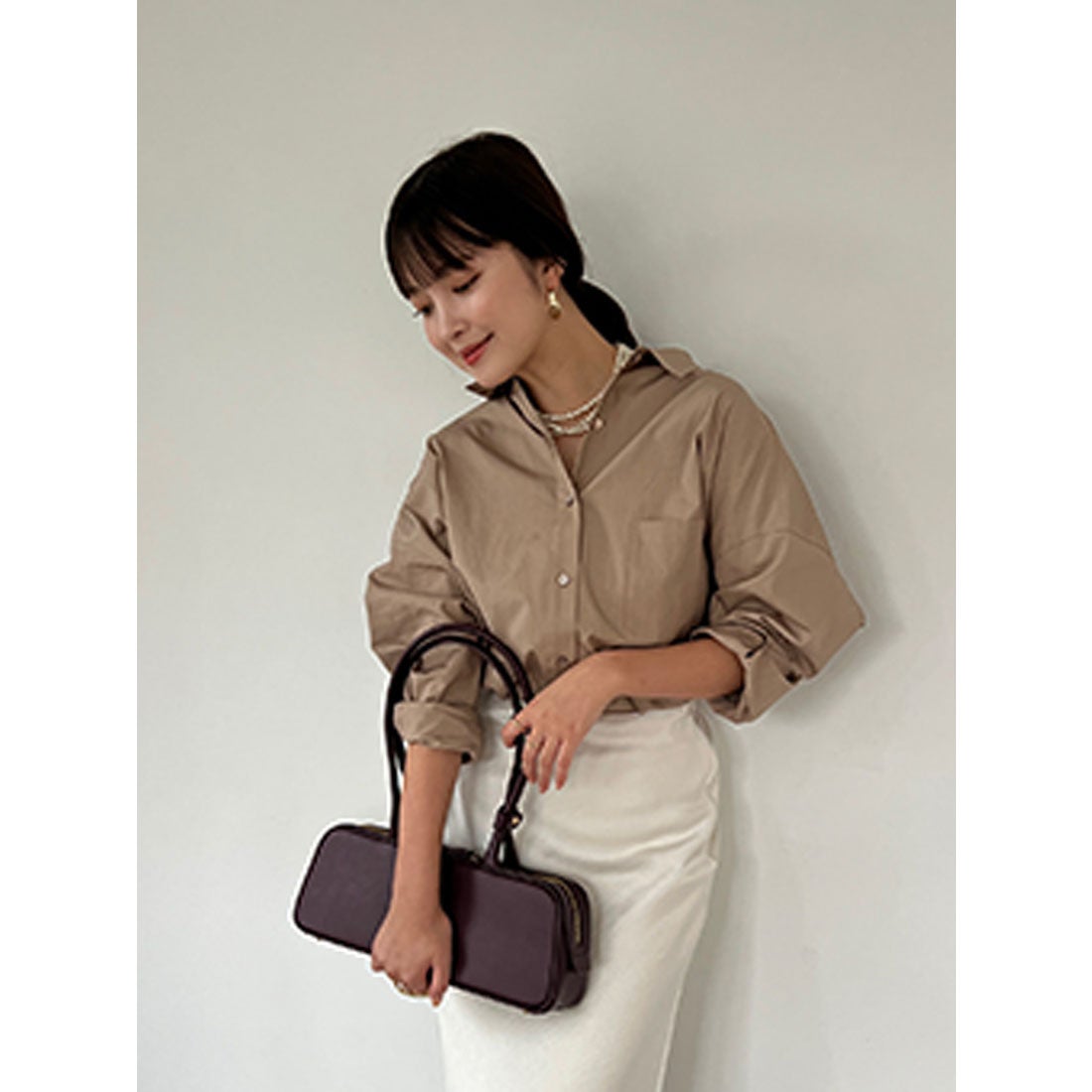 アニュアンス anuans スタンダードシャツ （BLUE） -靴＆ファッション