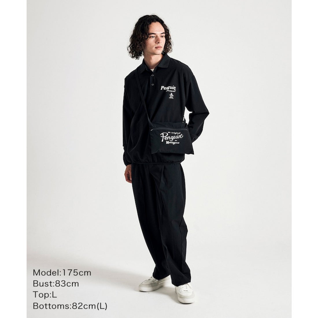 penguin BY MUNSINGWEAR サコッシュ付きナイロンセットアップ