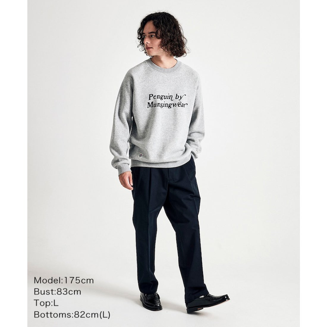penguin BY MUNSINGWEAR ラグランスリーブスウェットシャツ -デサント