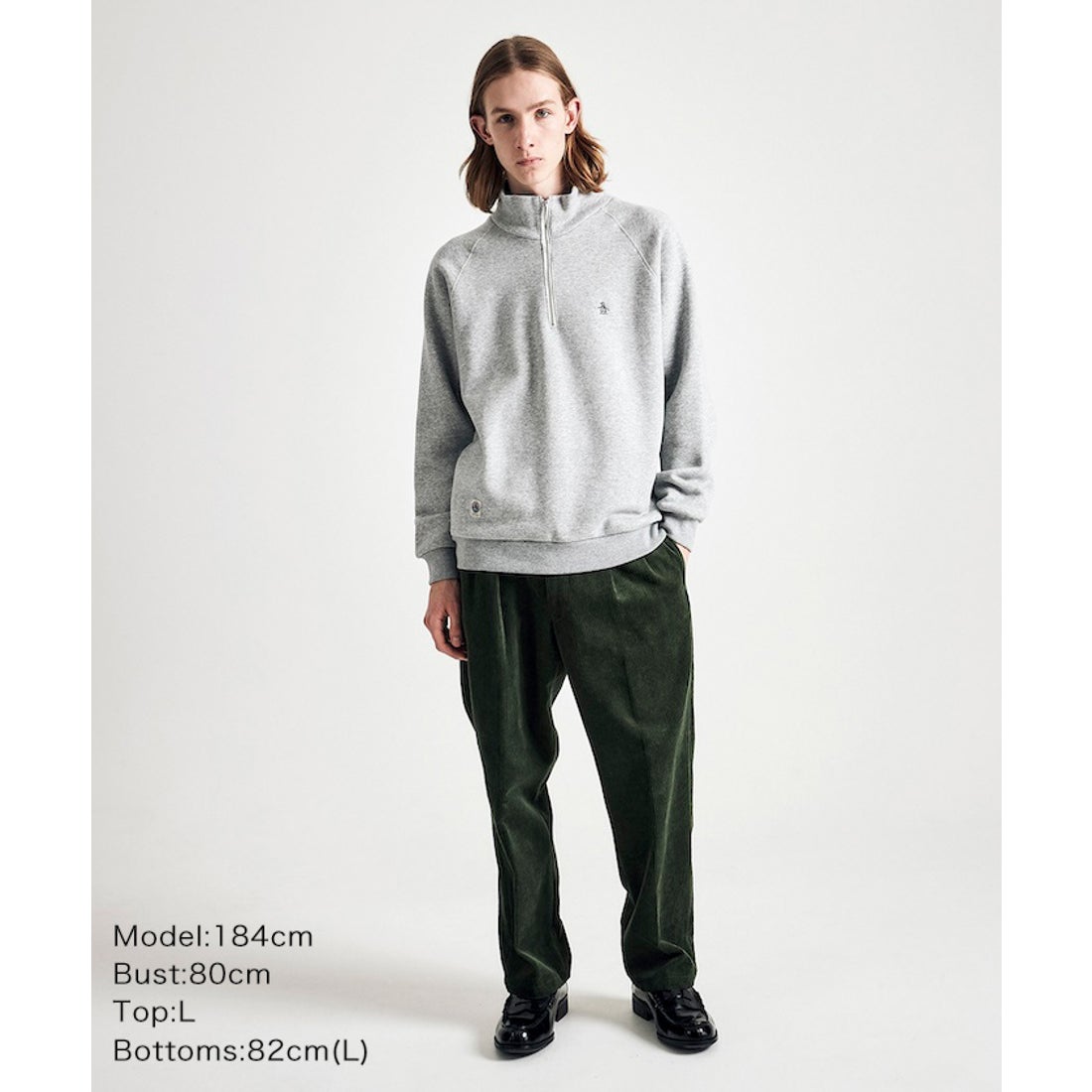 penguin BY MUNSINGWEAR ハーフジップ スウェットシャツ -デサント