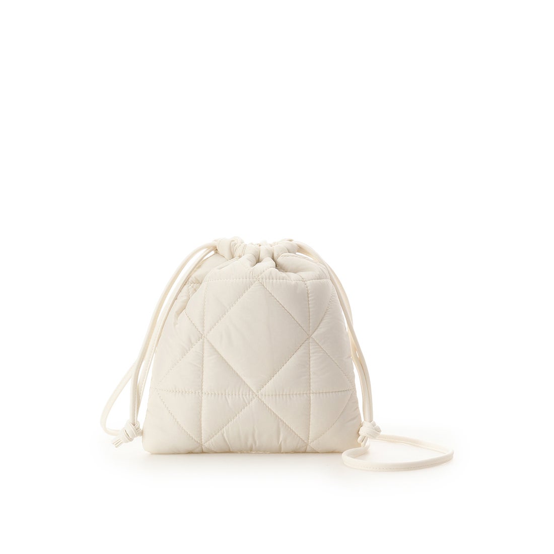 実写画像】 ホワイト キルティング ハンドバッグ アンドシュエット