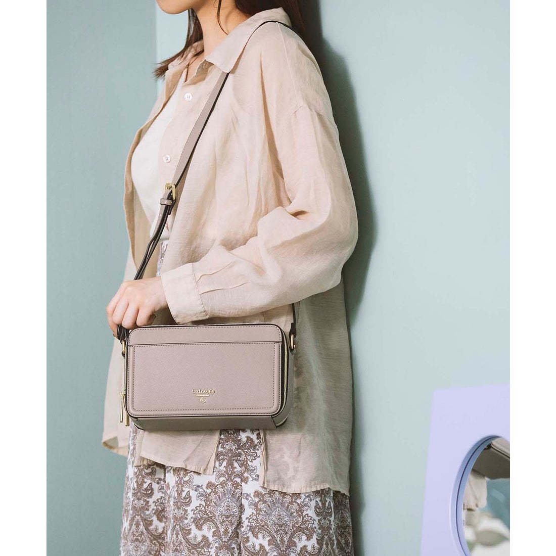 アンドシュエット & chouette カードポケット付きスクエアショルダー