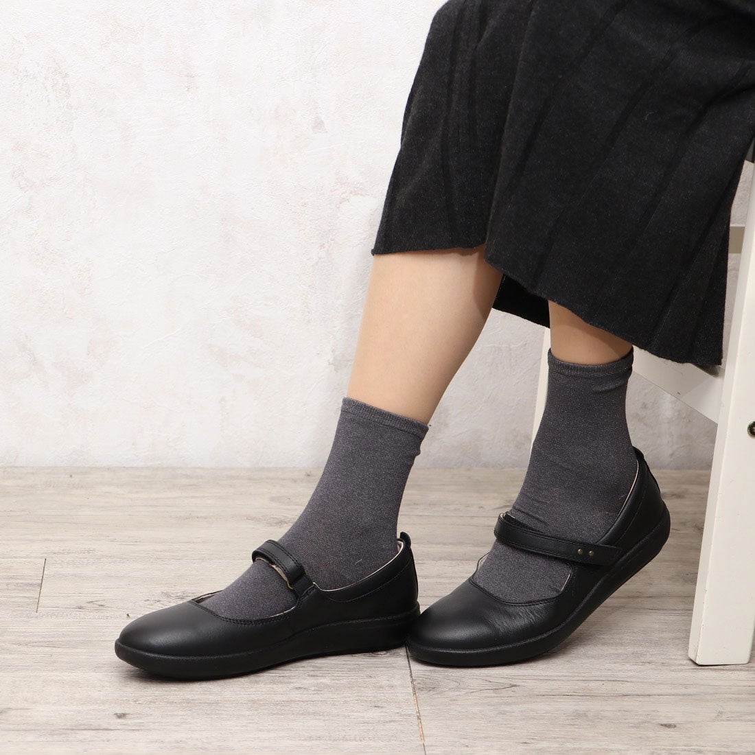 アキレス・ソルボ ACHILLES SORBO カジュアル メリージェーン （黒