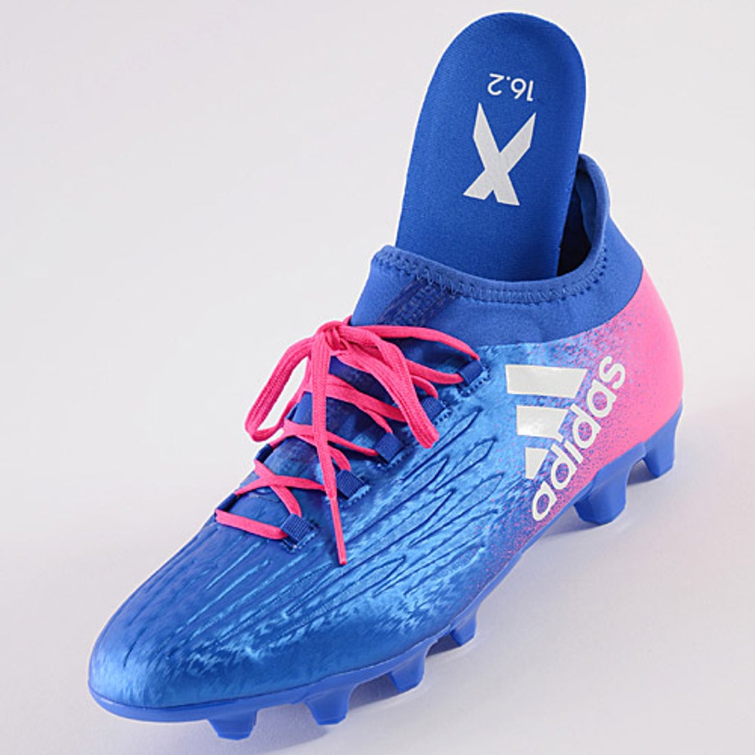 adidas アディダス エックス 16.2-ジャパン HG(ブルー×ピンク) BB5638