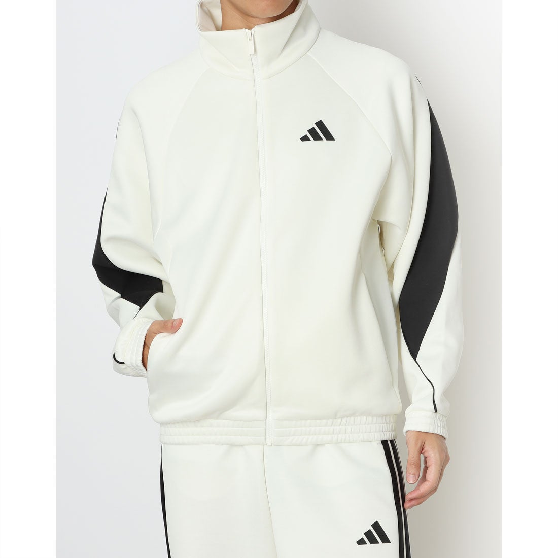 アディダス adidas メンズ スウェットフルジップ スタジアム トラック