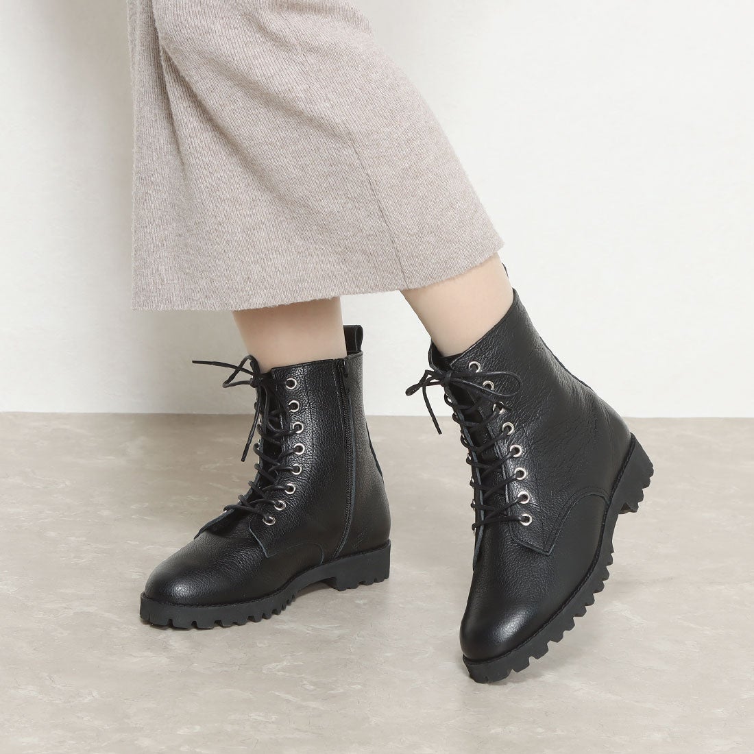 00s vkei アーカイブブラックレザー バックルブーツopium風グランジ