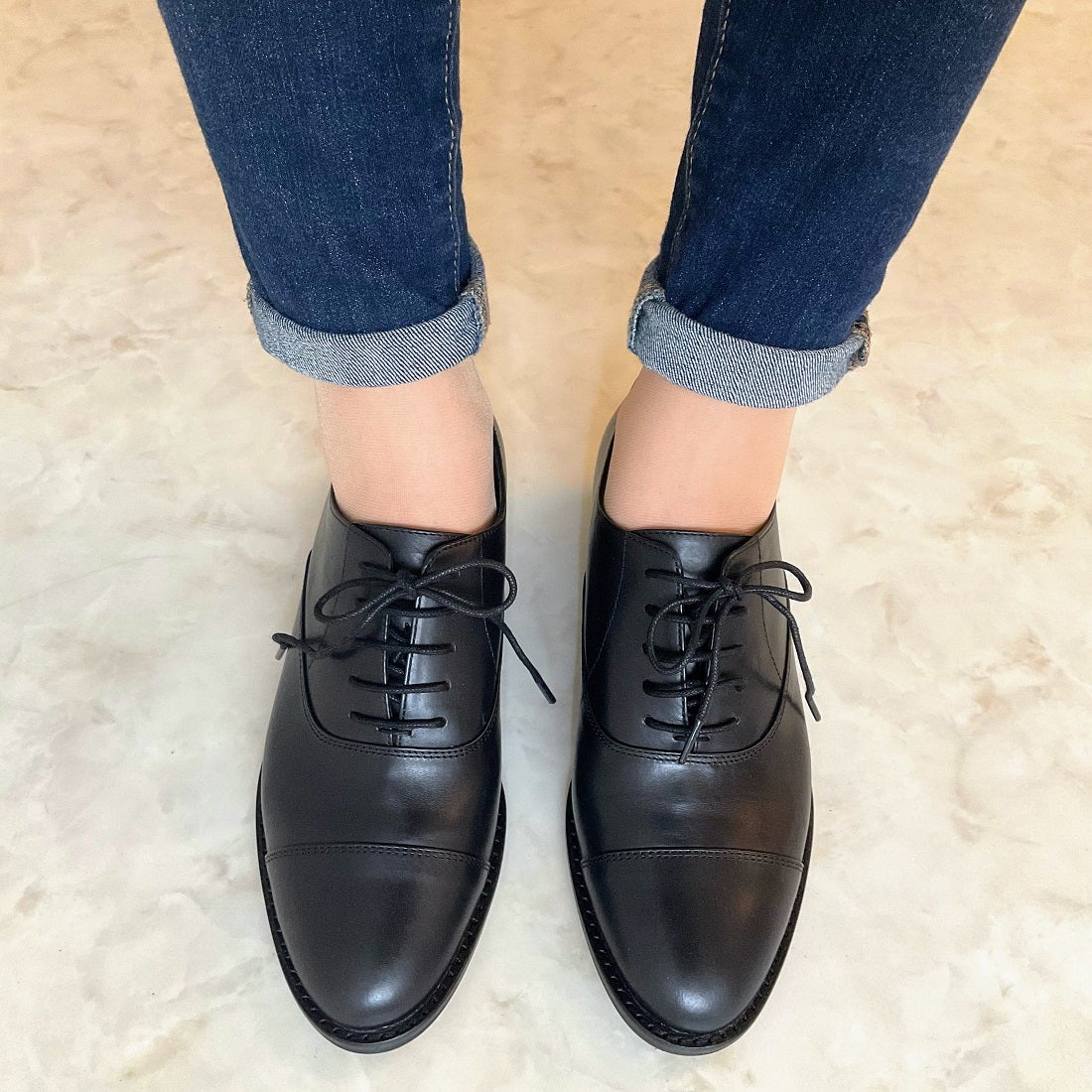 アポム APOM レースアップシューズ （ブラック） -靴＆ファッション