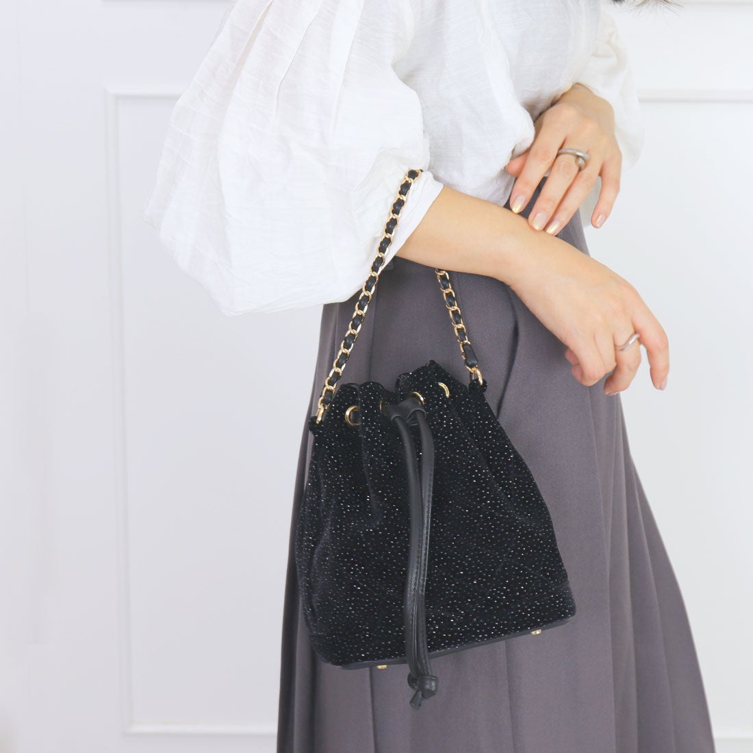 アルテミス バイ ダイアナ artemis by DIANA ストラップ付属2WAY ラメ