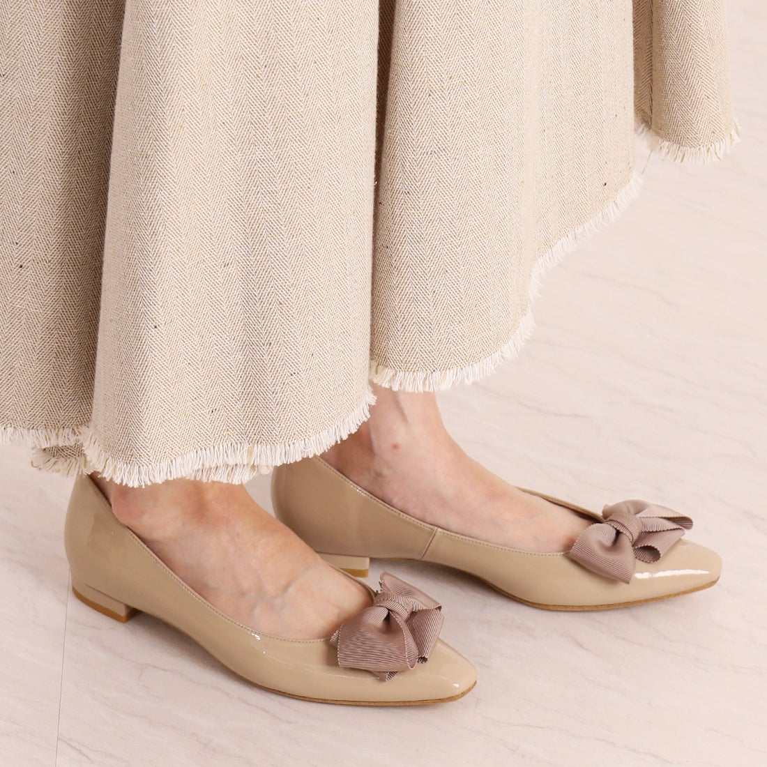 アルテミス バイ ダイアナ artemis by DIANA グログランリボンフラット