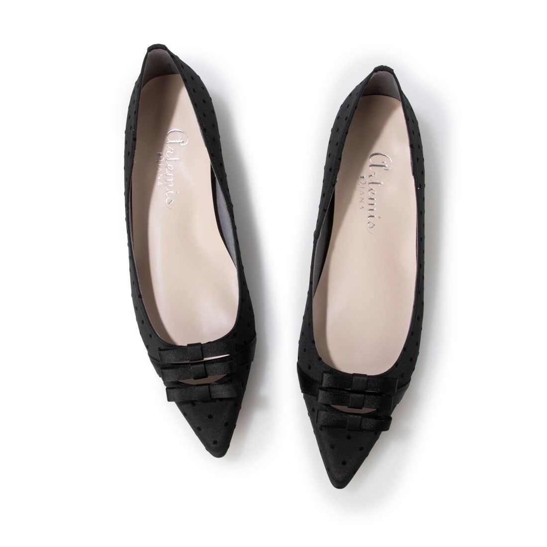 アルテミス バイ ダイアナ artemis by DIANA プチリボン ドット柄