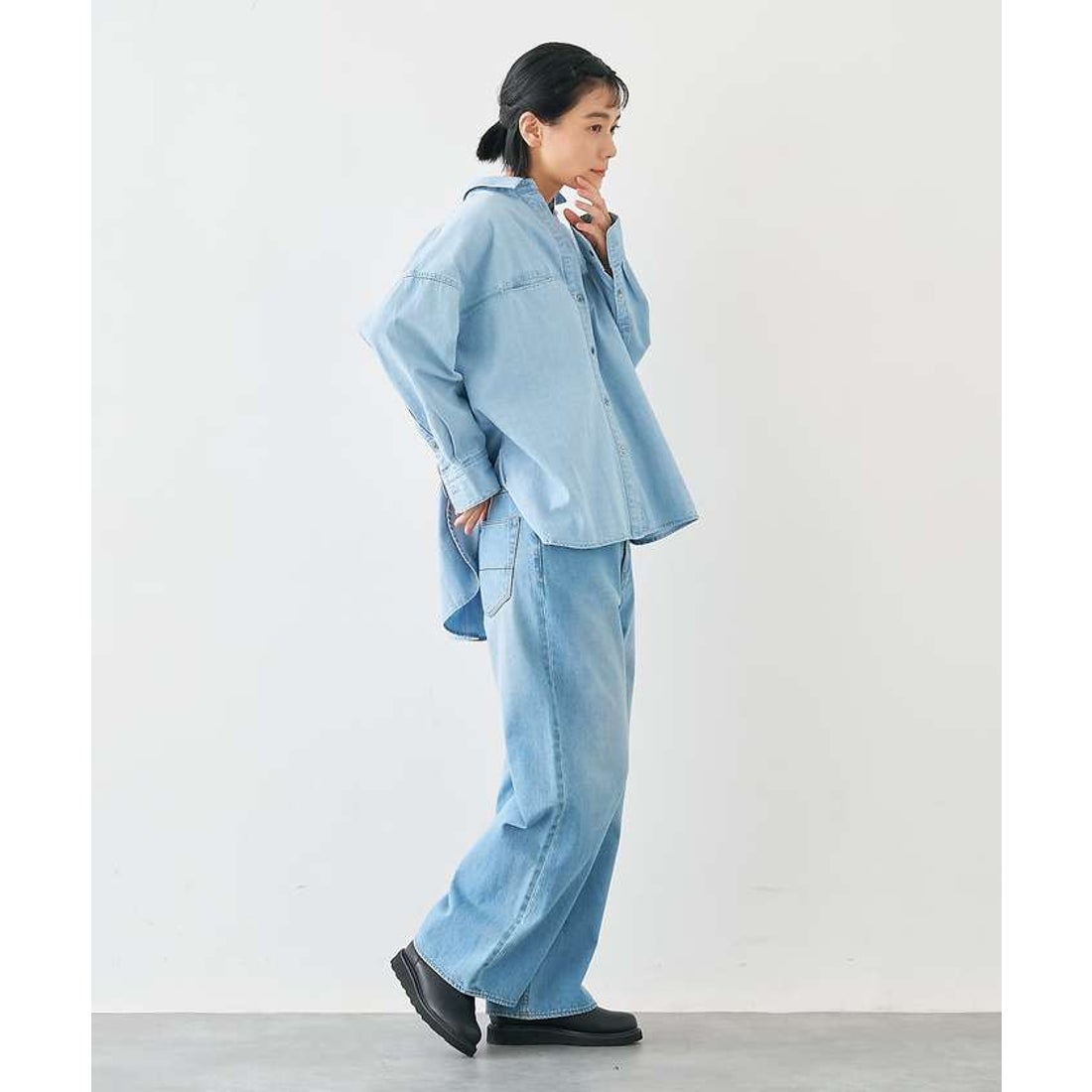 レモン炭酸ライトオンスデニムシャツ レモン炭酸ライトオンスデニム